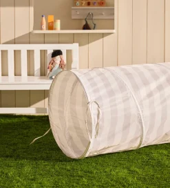 Motorisk Legetøj-Kids Concept Legetunnel - 180 cm - Grå Striber