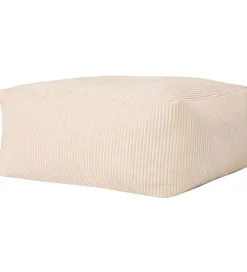 Puffer-Kids Concept Puf - 85x85x34 cm - Fløjl - Off-White