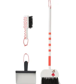 Trælegetøj|Rolleleg-Kids Concept Rengøringssæt - 60 cm - Hvid/Rød m. Mumitrolde