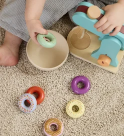 Kids Concept Trælegetøj|Rolleleg*Røremaskine - Træ - 17 cm - Blå