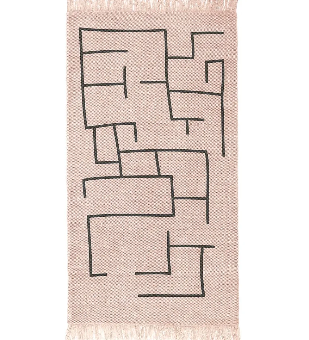 Kids Concept Legetæpper Og Legegulve*Tæppe - Geometrisk - Rosa
