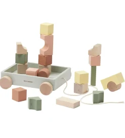 Stablelegetøj-Kids Concept Trækvogn m. Stableklodser - Edvin - Multi