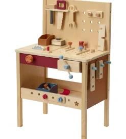 Legeværktøj|Legekøkken Og Legemøbel-Kids Concept Værktøjsbænk - 39 dele - Træ