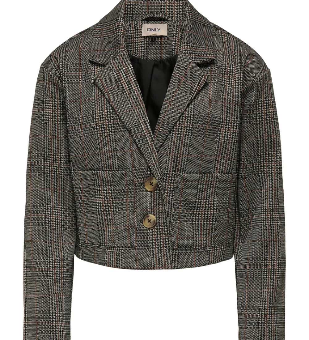 Kids Only Konfirmationstøj|Jakkesæt Og Blazers*Blazer - KogFine - Seal Brown/Libra Checks