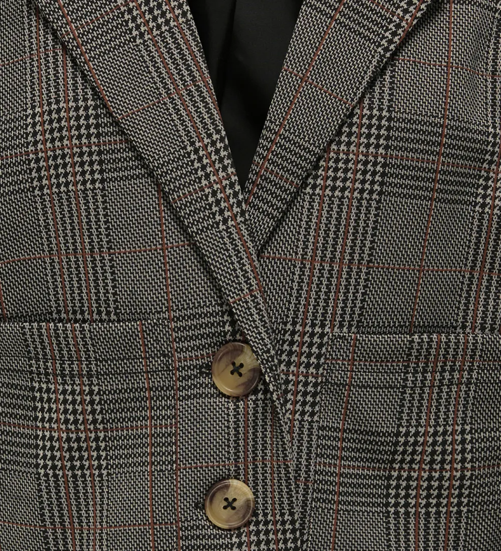 Kids Only Konfirmationstøj|Jakkesæt Og Blazers*Blazer - KogFine - Seal Brown/Libra Checks
