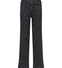 Bukser Og Jeans-Kids Only Bukser - KogMelia - Black/Dots Cloud Dancer