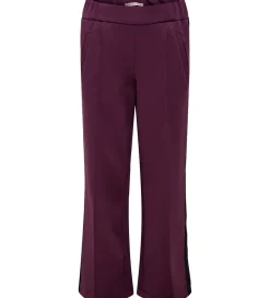 Træningsbukser|Træning Og Gymnastik-Kids Only Bukser - KogWarm - Mauve Wine/Panel White/Blac