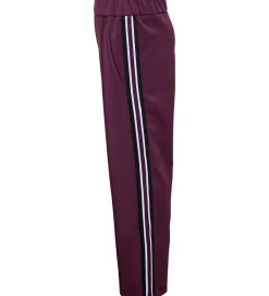 Træningsbukser|Træning Og Gymnastik-Kids Only Bukser - KogWarm - Mauve Wine/Panel White/Blac