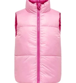 Veste|Dunveste Og Dyneveste-Kids Only Dynevest - Vendbar - KogNewRicky - Raspberry Rose/Bego
