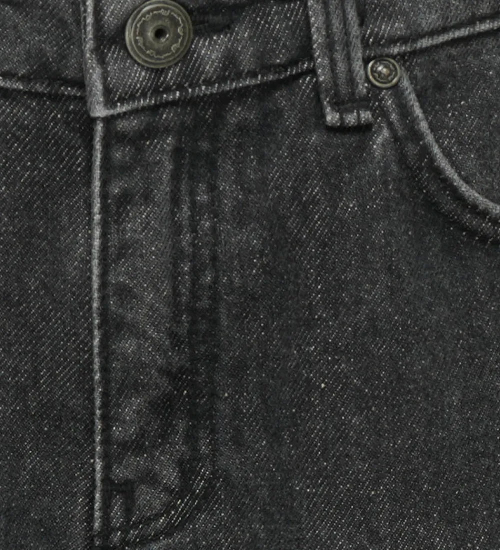 Bukser Og Jeans-Kids Only Jeans - KogLumi - Washed Black/ Heart Embroide