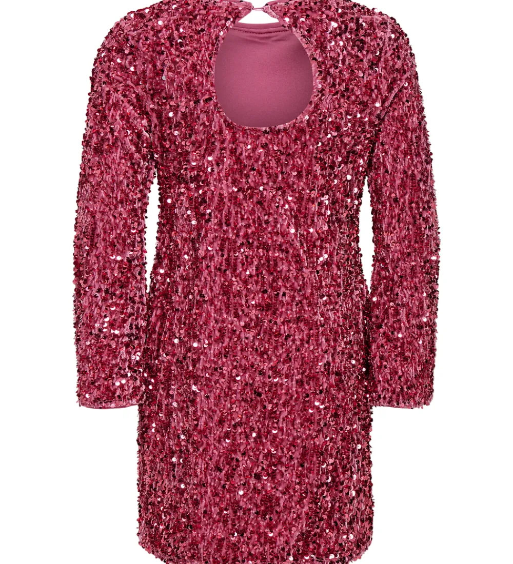 Kids Only Kjoler*Kjole - KogConfidence - Rose Wine m. Palietter