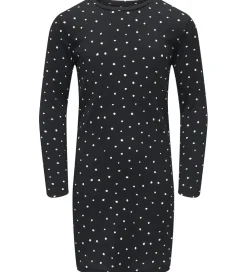 Kids Only Kjoler*Kjole - KogMelia - Black/Dots Cloud Dancer