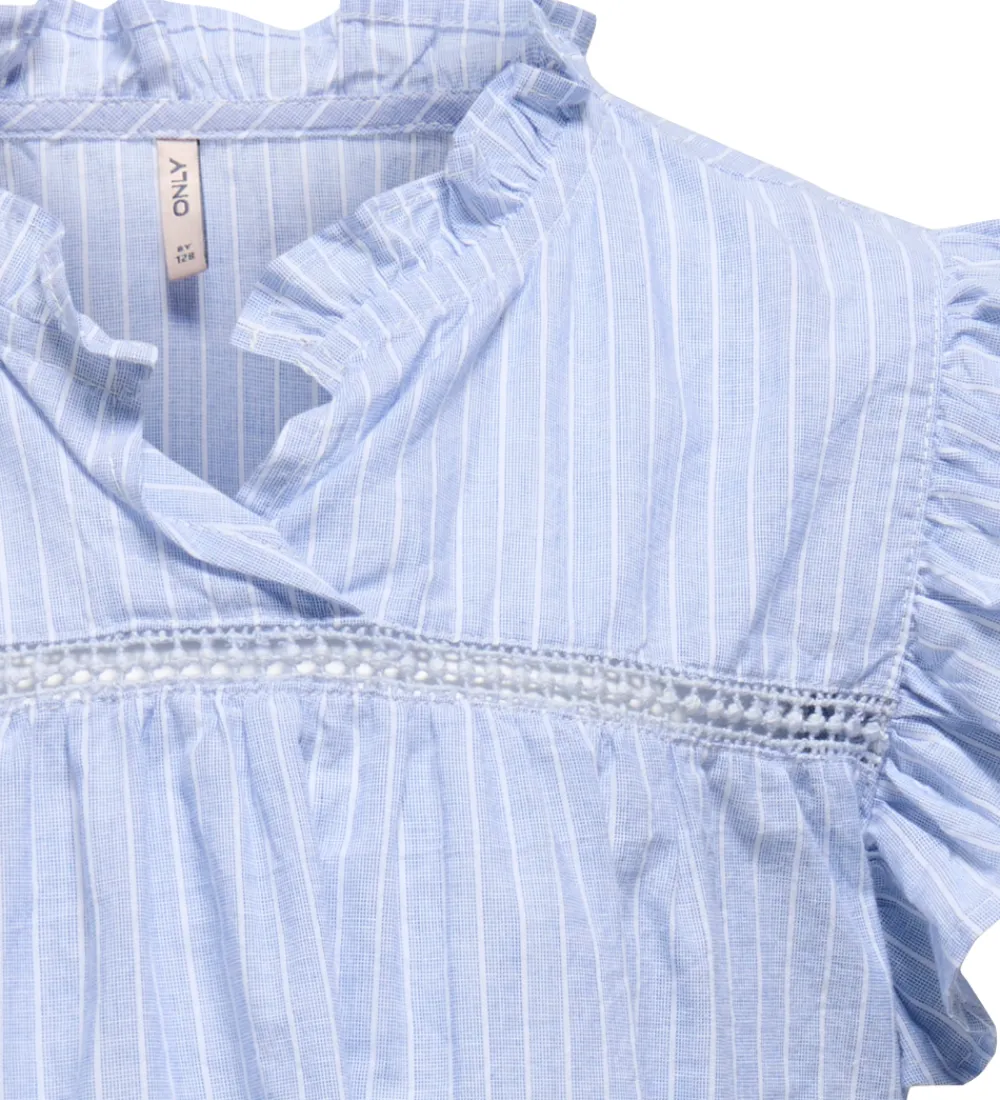 Toppe-Kids Only Top - KogDaimi - Cashmere Blue/White