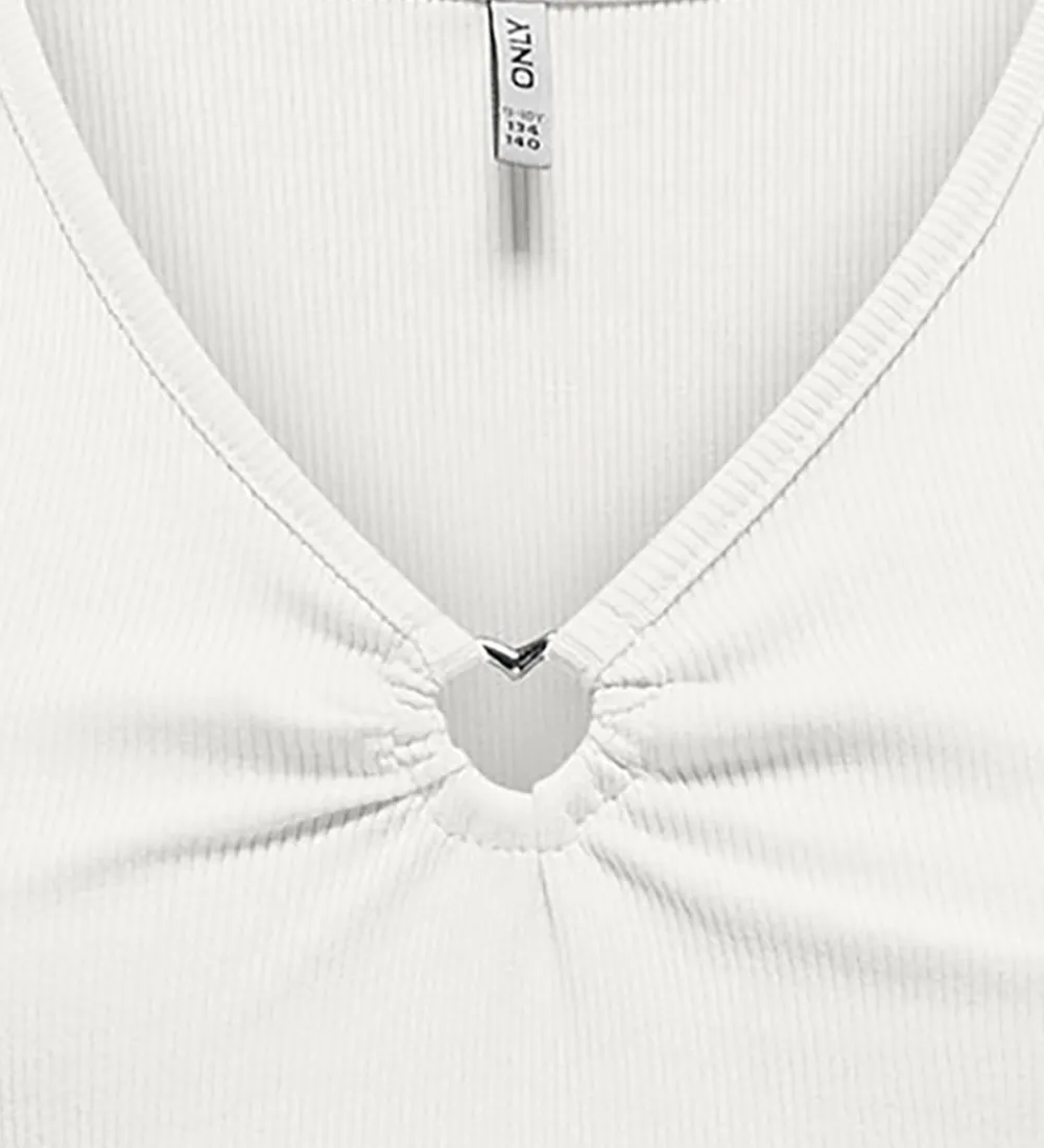 Toppe-Kids Only Top - KogNessa - Rib - Cloud Dancer