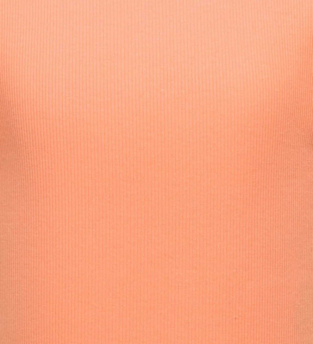 Kids Only Toppe*Top - Rib - KogDrea - Salmon m. Broderi Anglaise