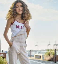 Kids Only Toppe*Top - Rib - KonVikka - Bright White/Ruby Wine + Print