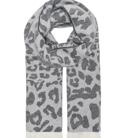 Tørklæder-Kids Only Tørklæde - 170 cm - Strik - KogBrina - Sort m. Leopard