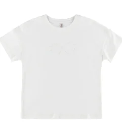 Kids Only T-Shirts*T-shirt - KogKate - Pearl - Cloud Dancer/Bow