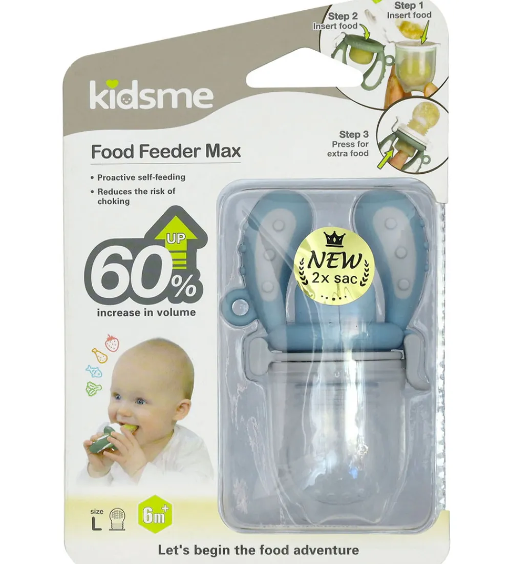 KidsMe Spisetid*Food Feeder Max - Large - Azure