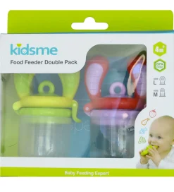 Spisetid-KidsMe Food Feedere - 2-pak - M/L - Laveder/Lime