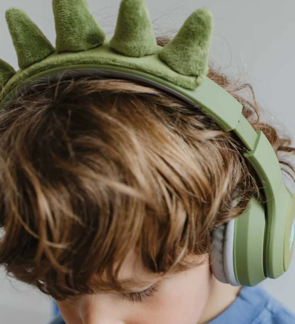 Høretelefoner-Kidywolf Høretelefoner - Bluetooth - Dinosaur