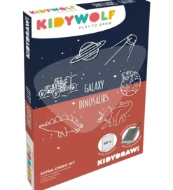 Kidywolf Kreasæt*Refill Tegnemotiver - 60 motiver - Dinosaur/Galaxy