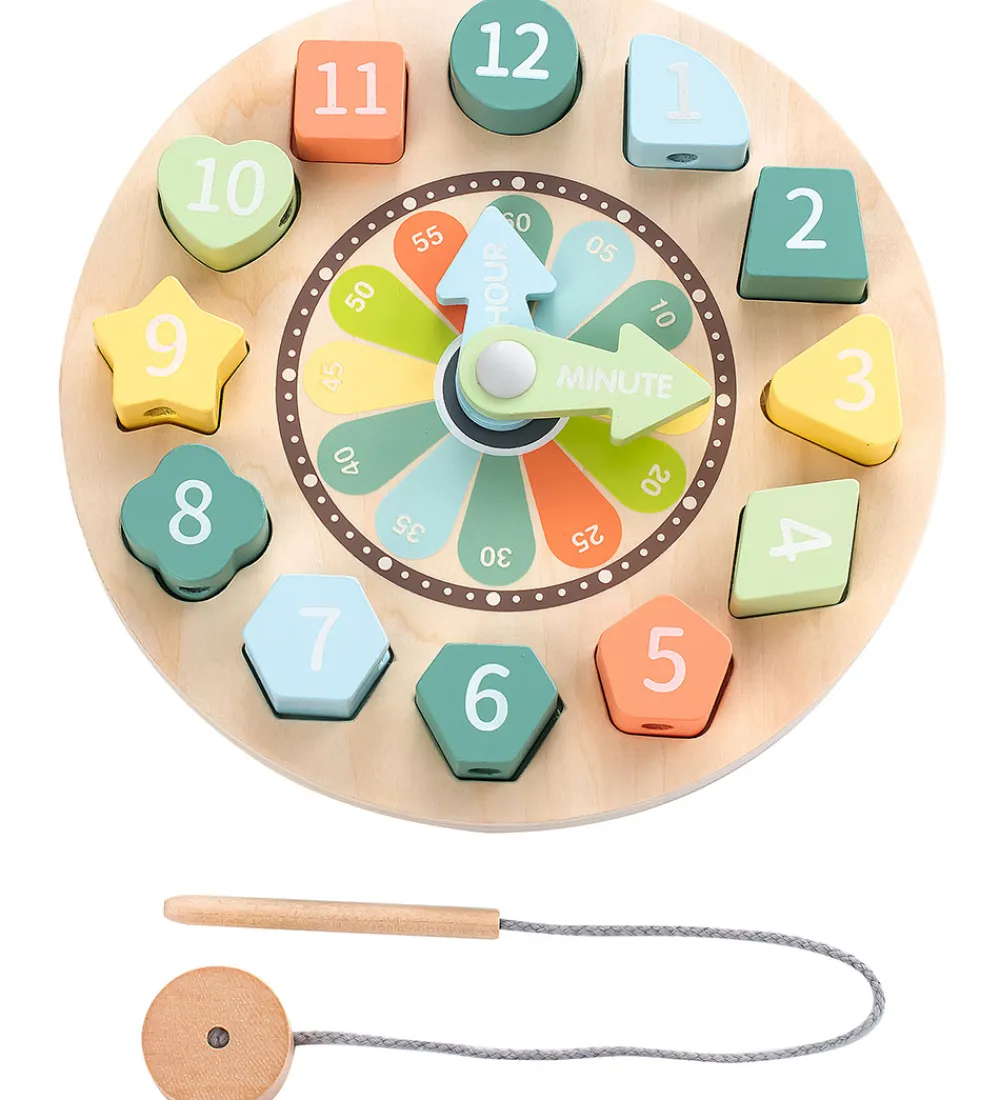 Kinder and Kids Trælegetøj*Legetøj - Træur - Sorting Clock