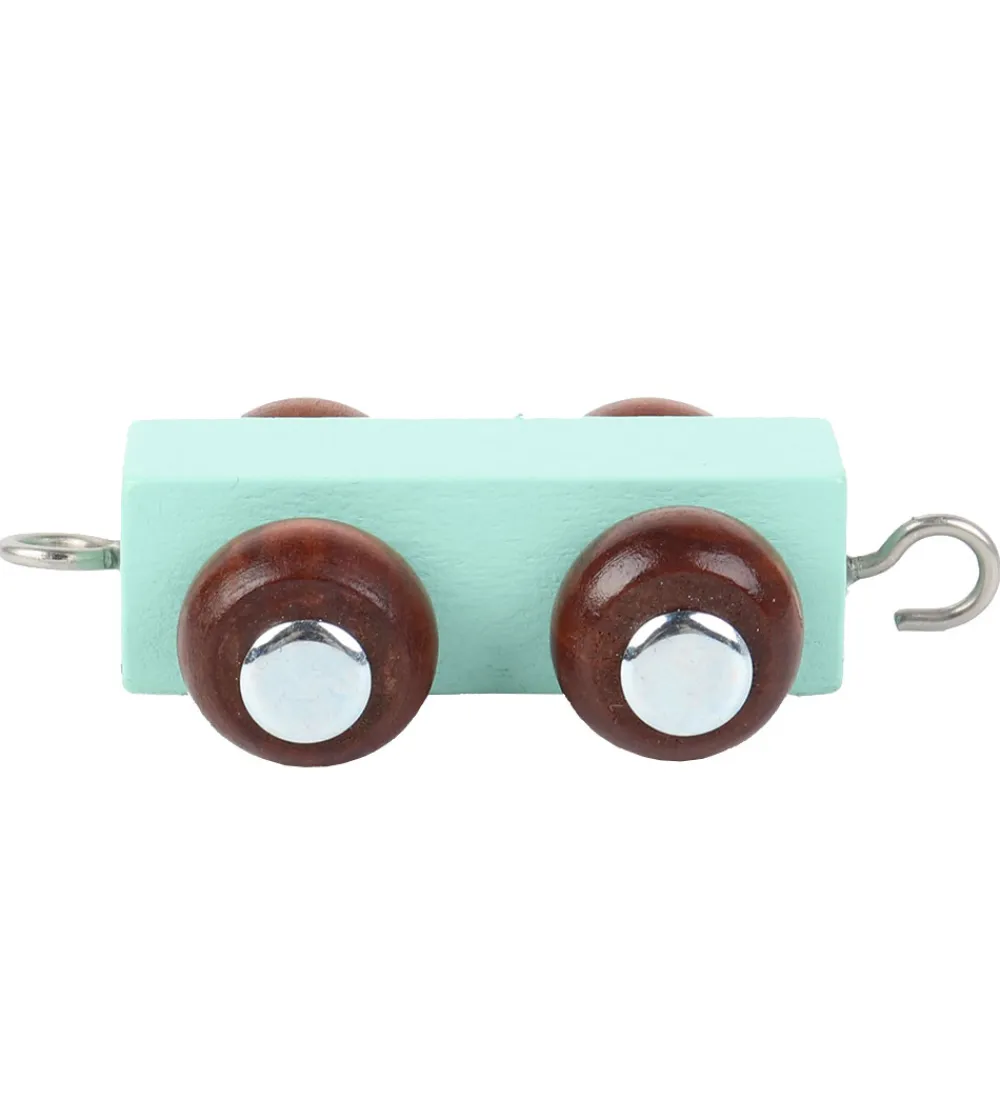 Kinder and Kids Fødselsdagstoge|Bogstaver*Navnetog - Trailer - Træ - Arctic Blue