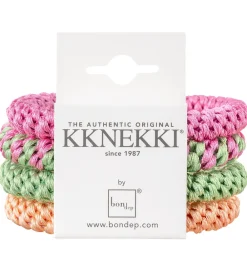Kknekki Hårelastikker*Hårelastikker - 4-pak - Pink/Orange/Grøn
