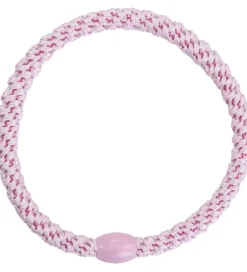 Kknekki Hårelastikker*Hårelastikker - 6-Pak - Slim - Pastel Glimmer/Lys Rosa G