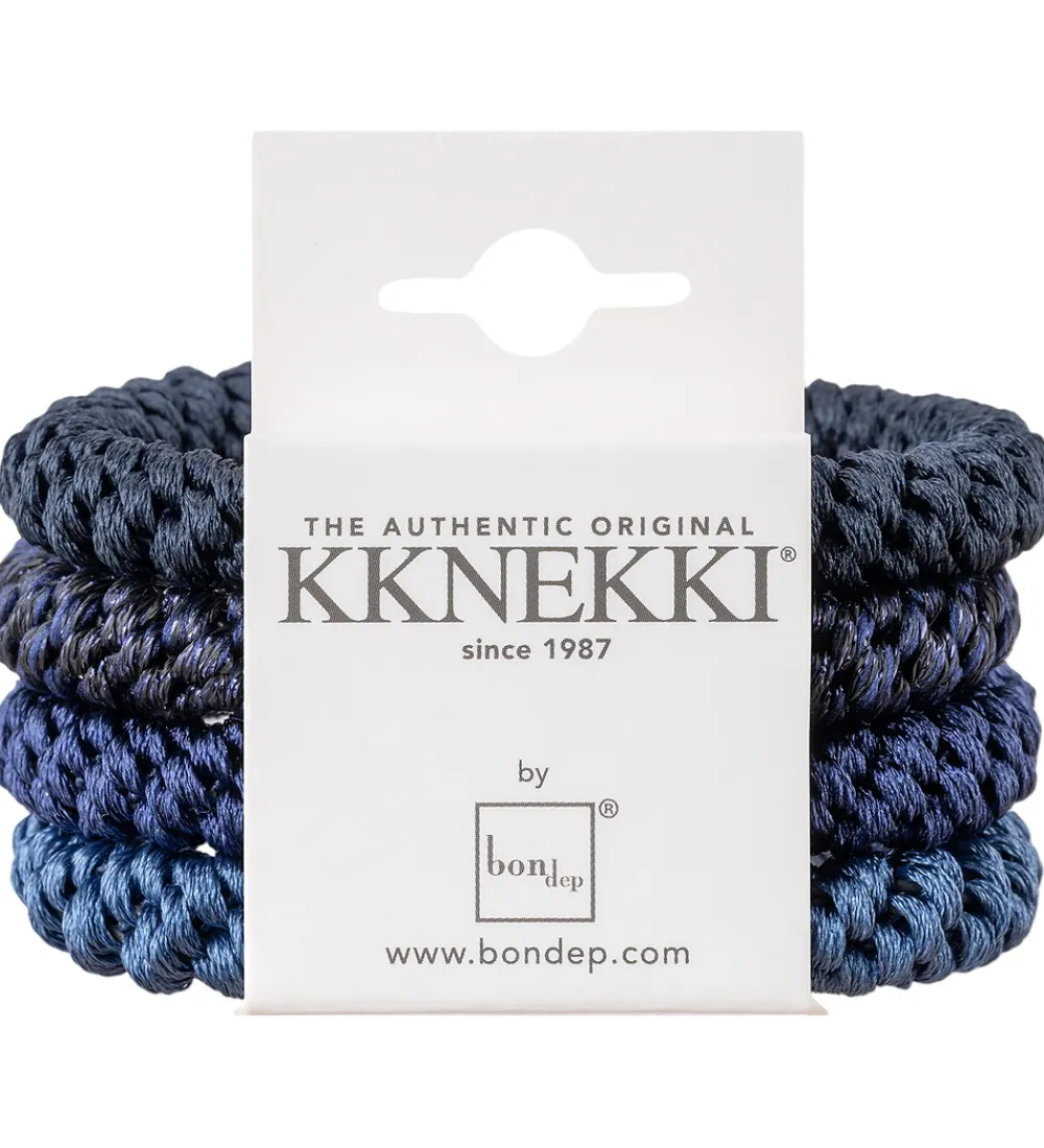 Kknekki Hårpynt|Hårelastikker*Hårelastikker - 4-pak - Blue