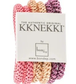 Hårelastikker-Kknekki Hårelastikker - Slim - 6-pak - Rosa/Brun/Lilla