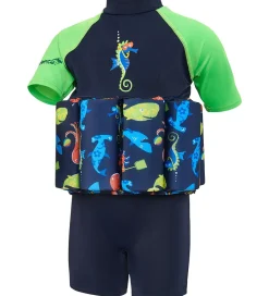 Svømmeveste-Konfidence Svømmedragt - UV40+ - Navy/Seabiskit