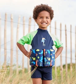 Svømmeveste-Konfidence Svømmedragt - UV40+ - Navy/Seabiskit