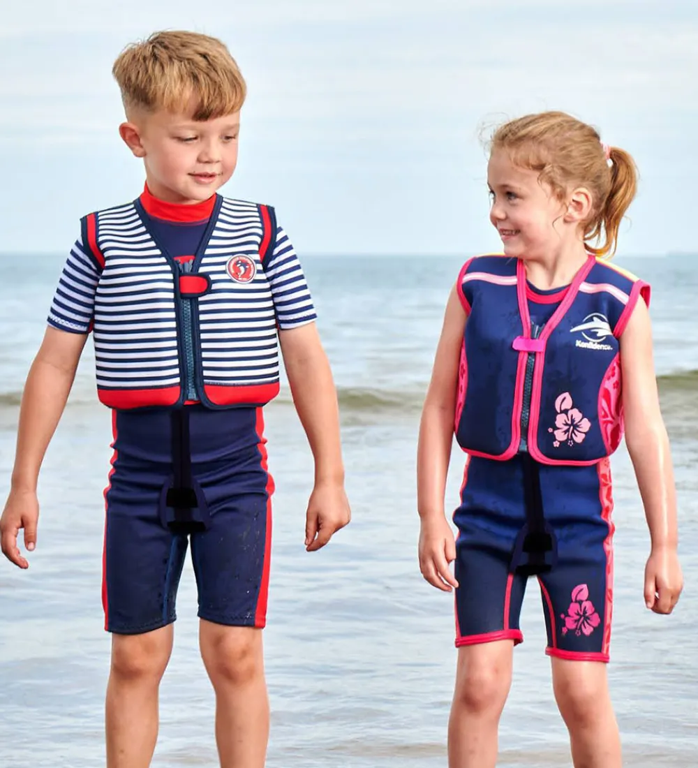 Konfidence Svømmeveste*Svømmevest - Original - Navy Hibiscus
