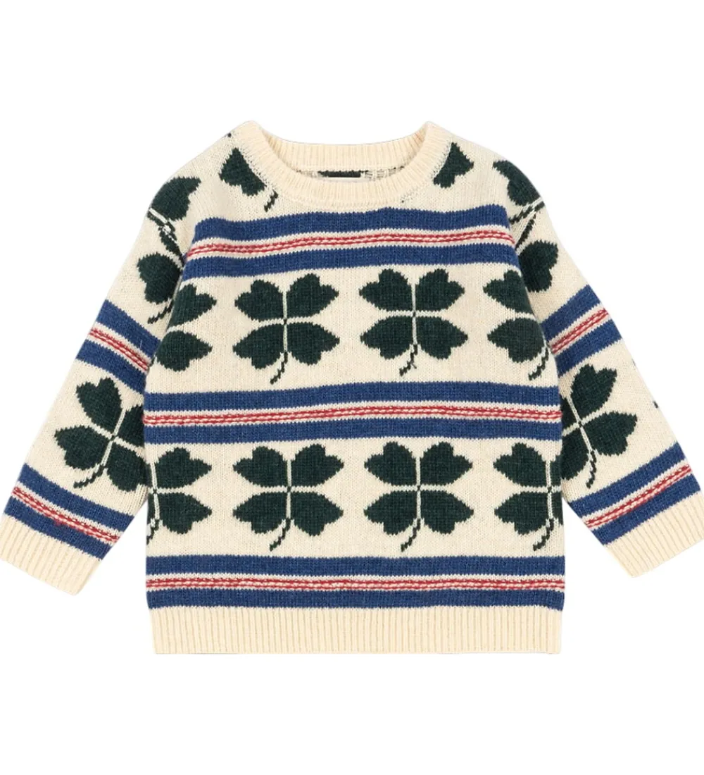 Uld-Konges Sløjd Bluse - Uld - Strik - Billi - Clover