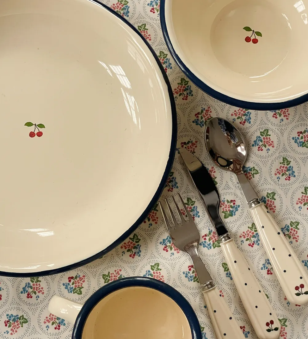 Konges Sløjd Spisetid|Børnebestik*Børnebestik - Navy Dots