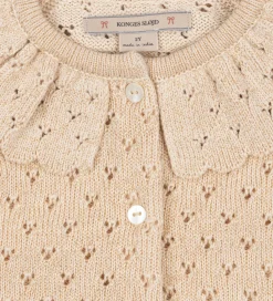 Konges Sløjd Cardigans*Cardigan - Strik - Buttercream m. Hulmønster