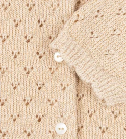 Konges Sløjd Cardigans*Cardigan - Strik - Buttercream m. Hulmønster