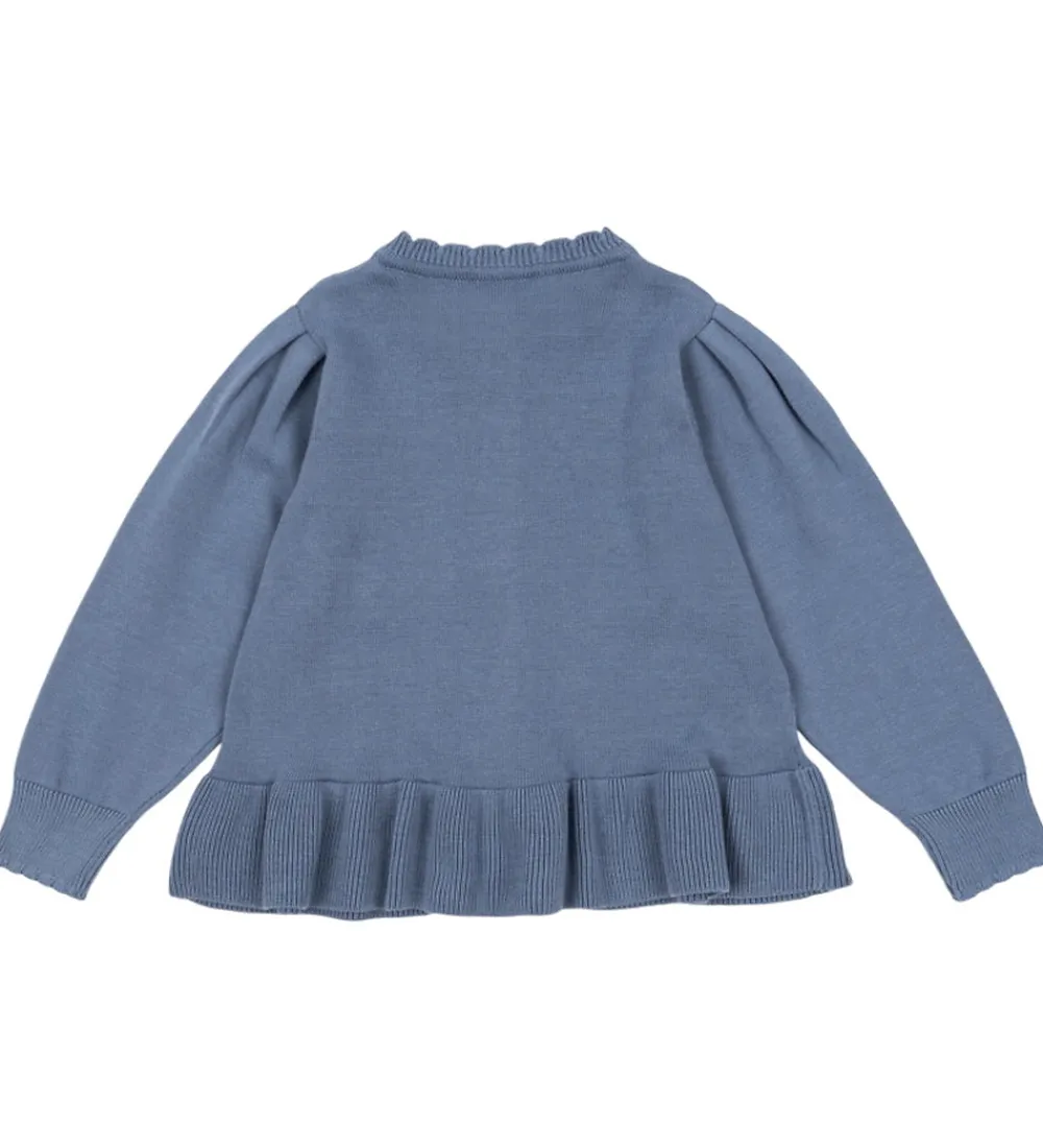 Striktrøjer-Konges Sløjd Cardigan - Strik - Soleil - Country Blue