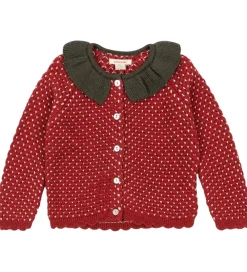 Cardigans-Konges Sløjd Cardigan - Uld - Strik - Strawberry - Barbados Cher