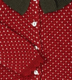 Cardigans-Konges Sløjd Cardigan - Uld - Strik - Strawberry - Barbados Cher
