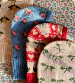 Konges Sløjd Elefanthuer*Elefanthue - Uld - Strik - 1-lags - Belou - Cherry
