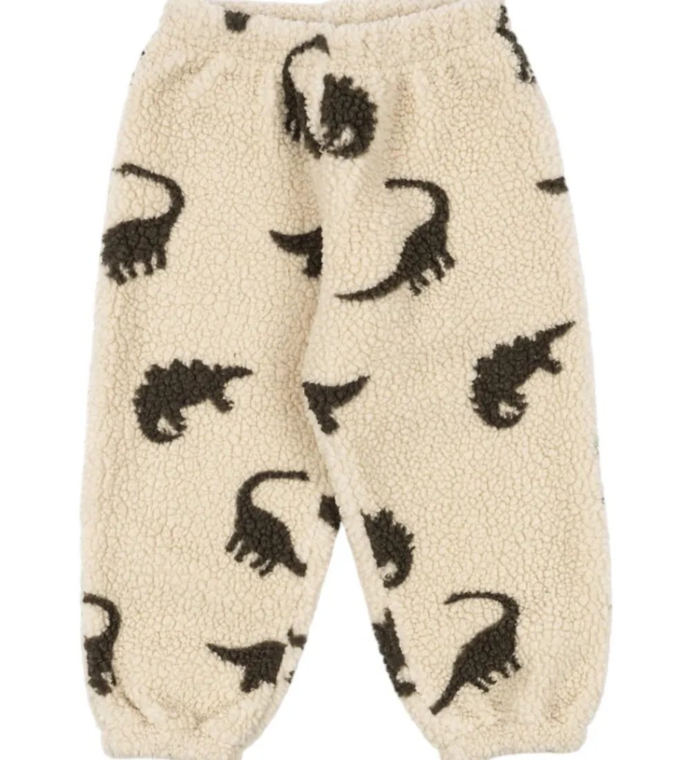 Konges Sløjd Fleece*Fleecebukser - Jody - Dino Silhouette