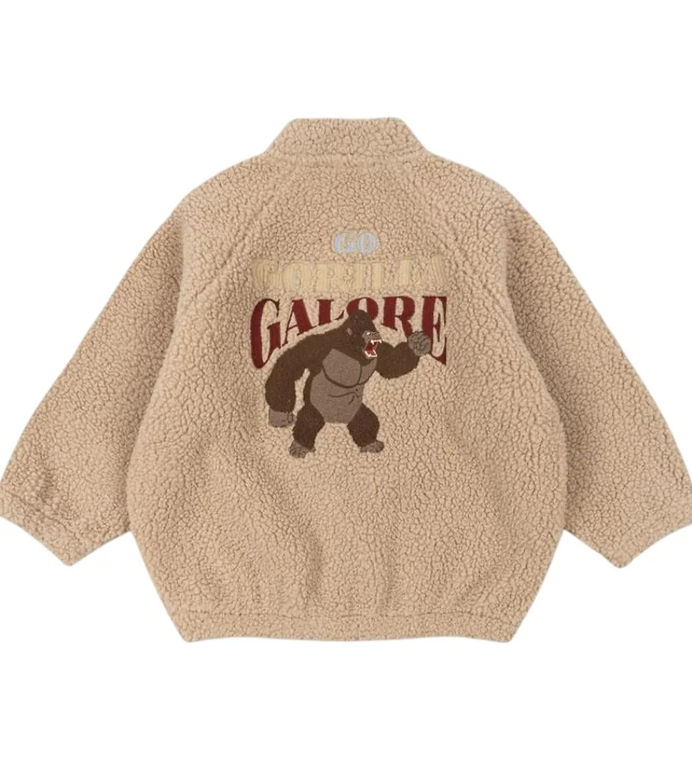 Konges Sløjd Fleece*Fleecejakke - Jazz Teddy - Oxford Tan