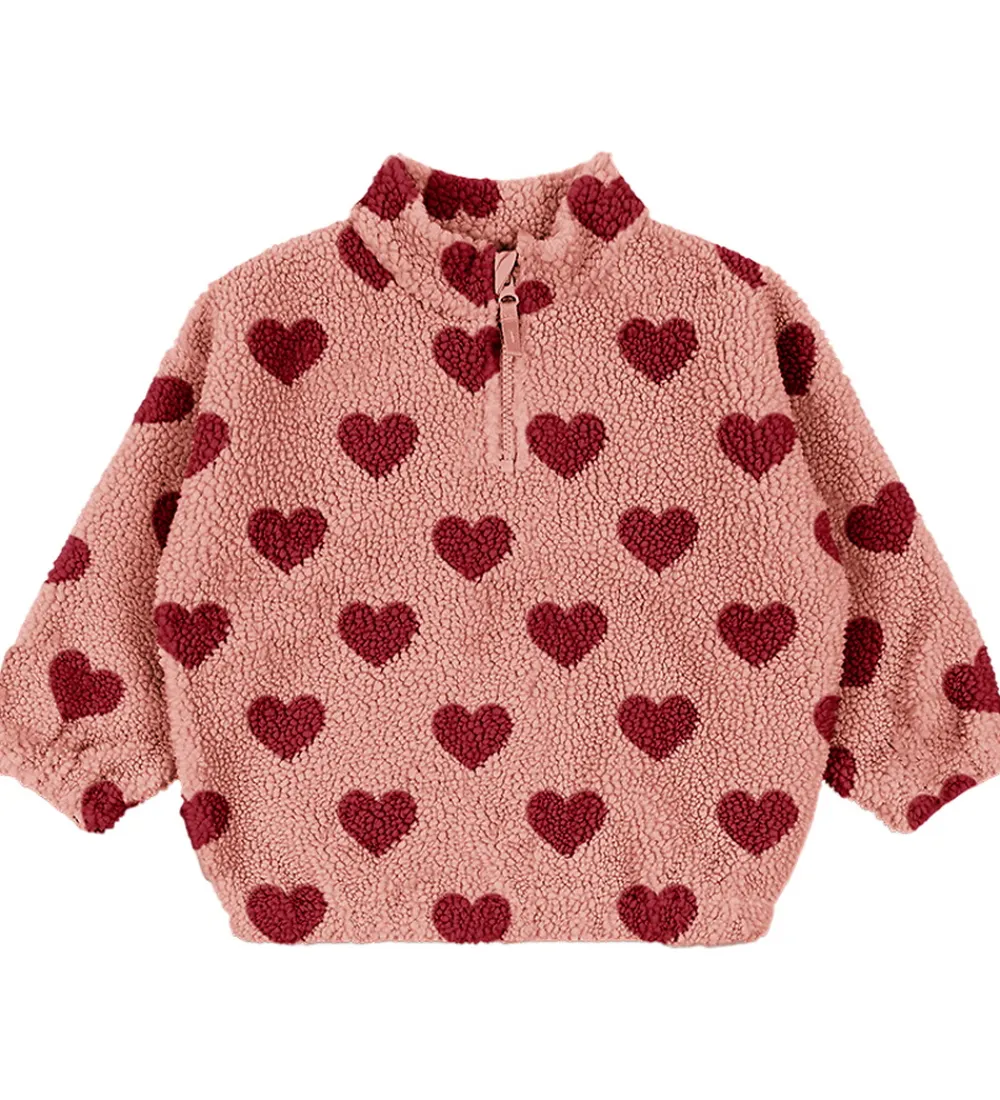 Fleece-Konges Sløjd Fleecetrøje - Jody Teddy - Coeur Mellow