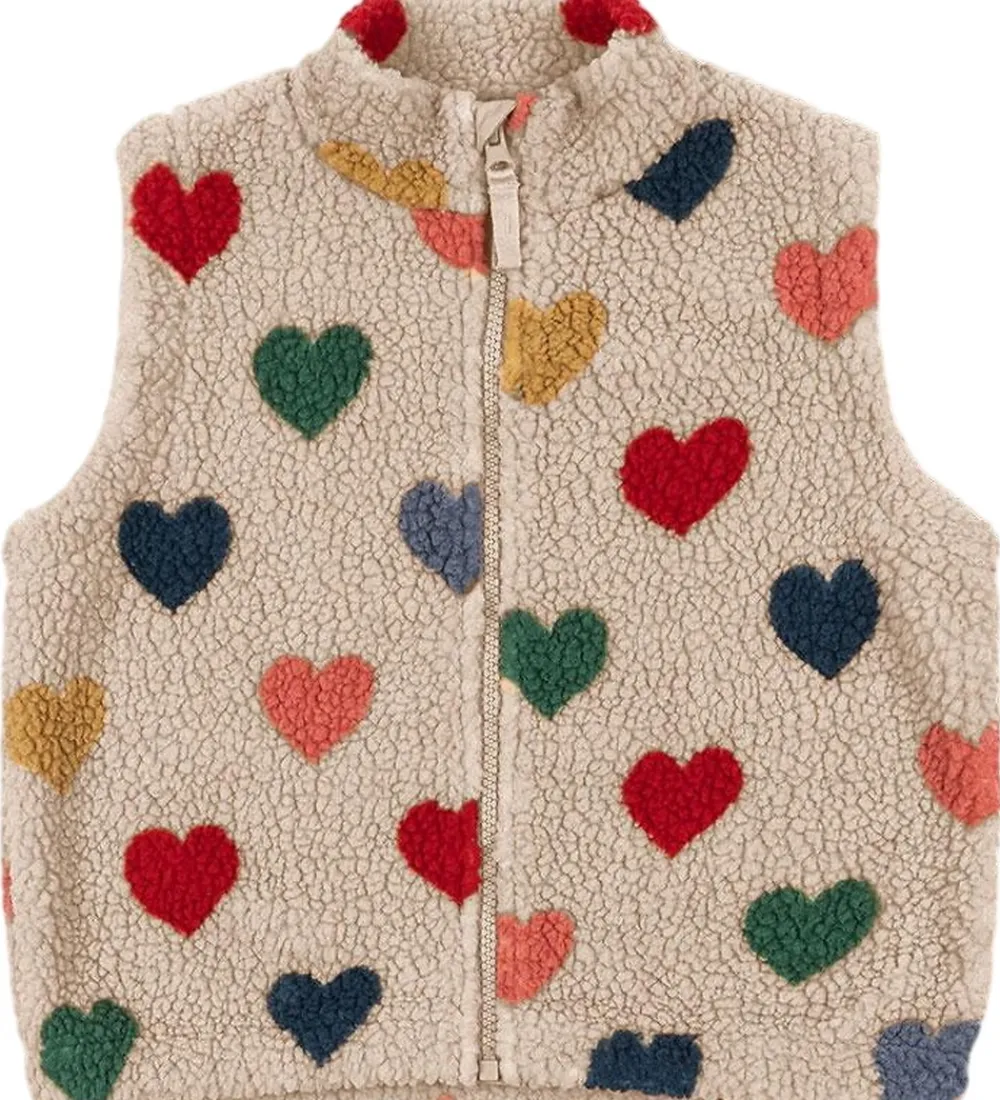 Veste*Konges Sløjd Fleecevest - Jody Teddy - Bon Coeur Coloré
