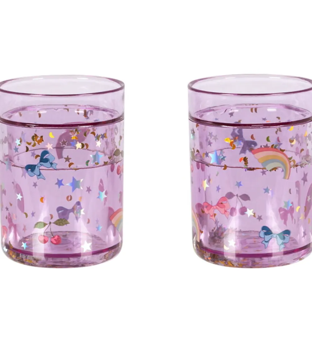 Spisetid|Kop Og Tudekop-Konges Sløjd Glitterkopper - 2-pak - Rainbow Twinkle