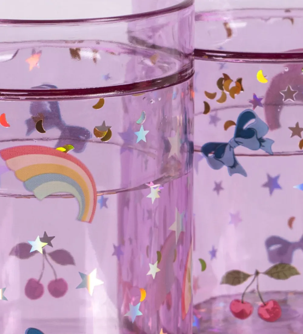 Spisetid|Kop Og Tudekop-Konges Sløjd Glitterkopper - 2-pak - Rainbow Twinkle