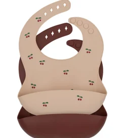 Konges Sløjd Hagesmække*Hagesmække - Silikone - 2-pak - Cherry/Mocca